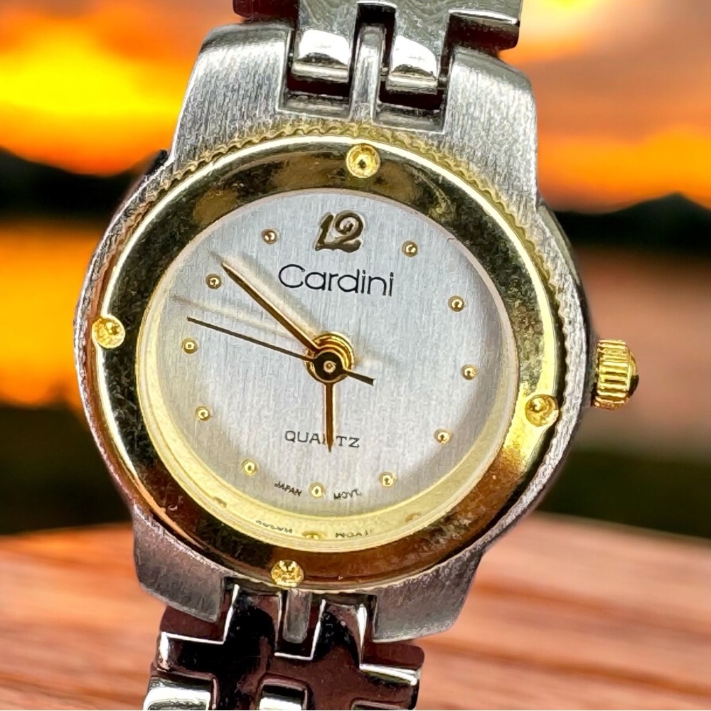 Cardini Silver and Gold Quartz Watch